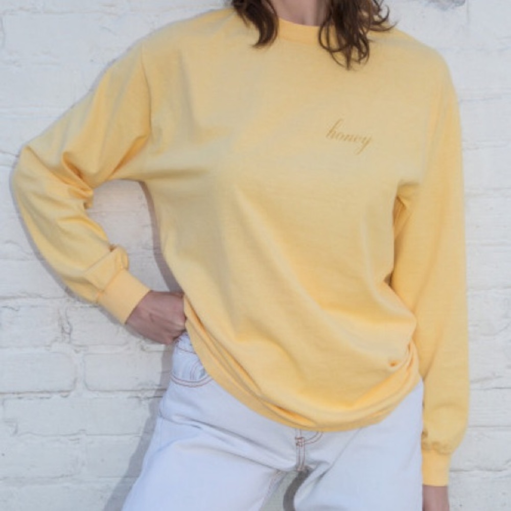 long sleeve brandy honey top